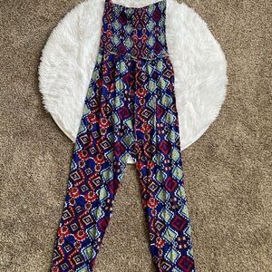 Sans Souci Pants Jumpsuit Multicolor Thin Lightweight Womens Size Medium